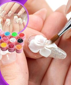 جل أظافر منقوش ثلاثي الأبعاد من مايكرو كارفنج