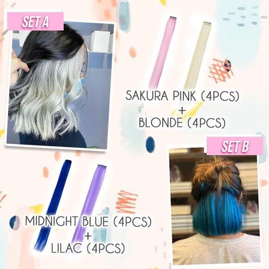 مجموعة وصلات الشعر الملونة ذات المشبك - Image 6