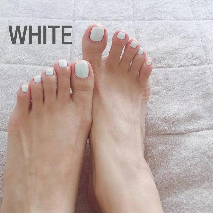 تغيير نمط لمدة دقيقة واحدة، يمكن إعادة استخدامه، أظافر وهمية لأظافر القدم (24 قطعة) - Image 11