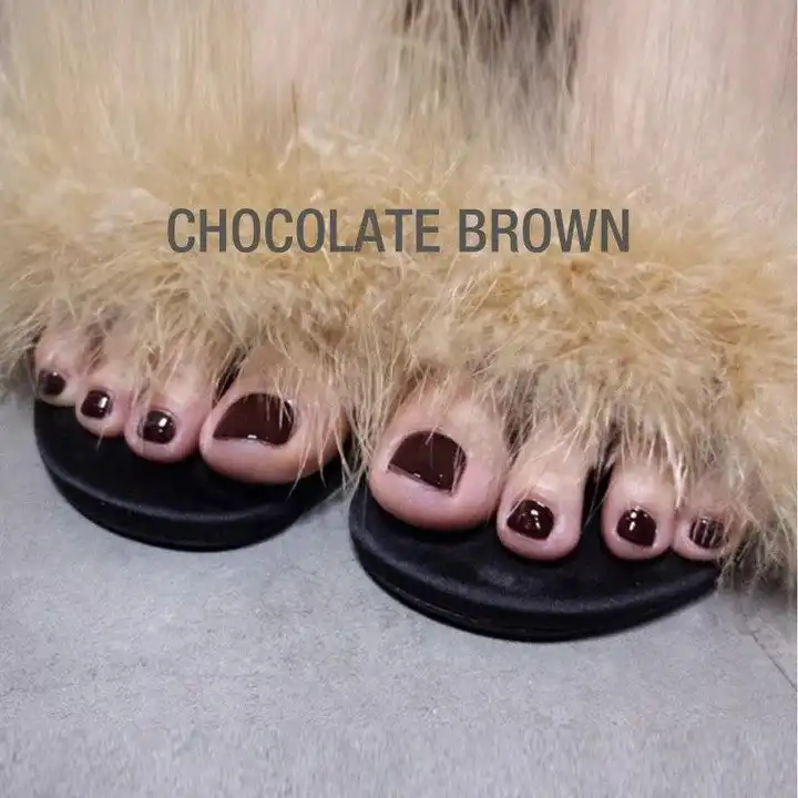 تغيير نمط لمدة دقيقة واحدة، يمكن إعادة استخدامه، أظافر وهمية لأظافر القدم (24 قطعة) - Image 13