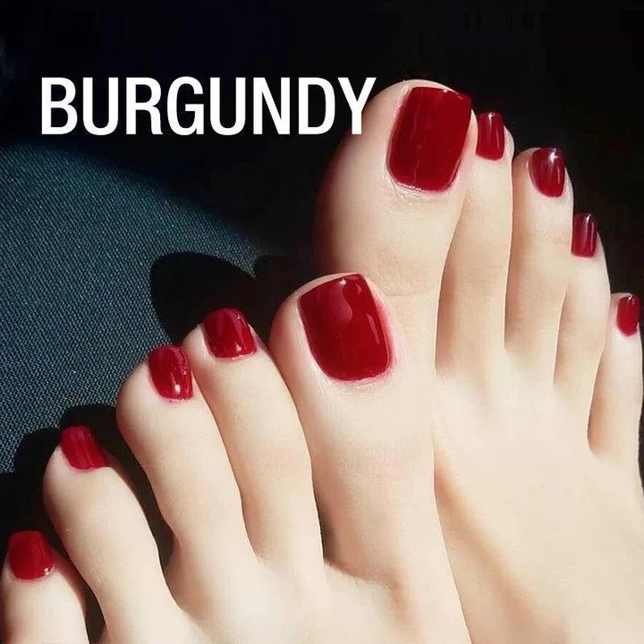 تغيير نمط لمدة دقيقة واحدة، يمكن إعادة استخدامه، أظافر وهمية لأظافر القدم (24 قطعة) - Image 16