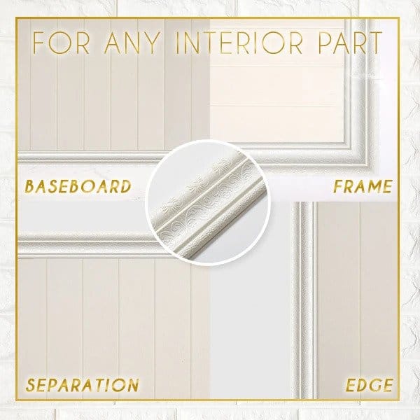 شريط حواف حائط منقوش ثلاثي الأبعاد - Image 2