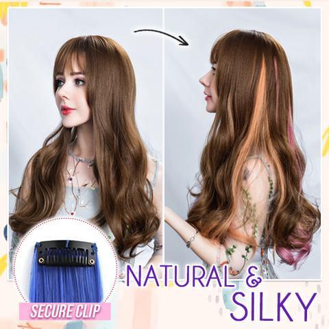 مجموعة وصلات الشعر الملونة ذات المشبك - Image 3