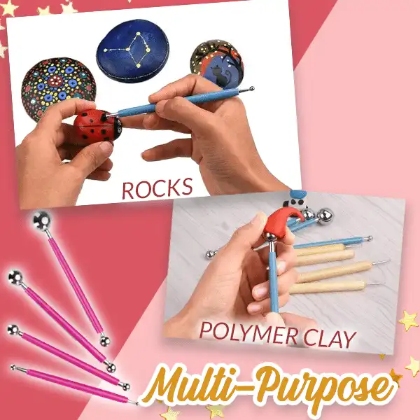 مجموعة أدوات التنقيط ثنائية الاتجاه (4 قطع / مجموعة واحدة) - Image 4