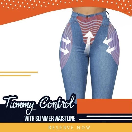 جينز مطاطي ذو شكل مثالي - Image 7