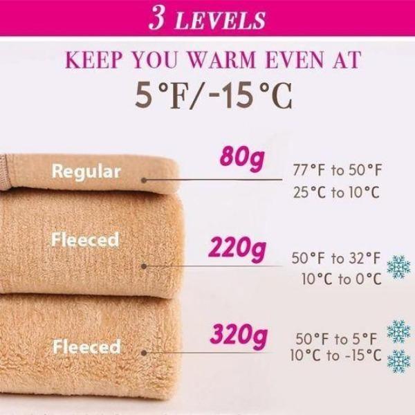 جوارب طويلة من الصوف الدافئ الشفاف لأرجل خالية من العيوب - Image 8