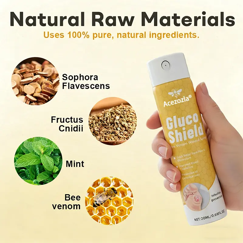 Acezozla® GlucoShield رذاذ سم النحل للجروح - Image 6