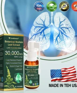 CareBreeze® بخاخ تنظيف الرئة بخلاصة أوراق المولين النباتية