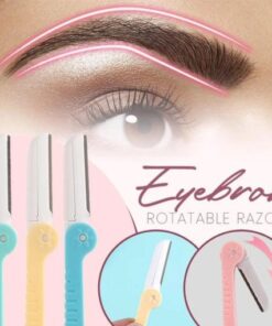 شفرات حلاقة قابلة للدوران للحواجب (3 قطع)