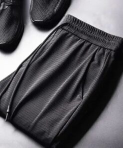 سروال اللياقة البدنية للرجال من الحرير الجليدي