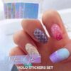 مجموعة ملصقات NailIt Holo