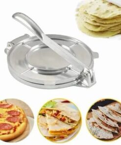 أداة ضغط التورتيلا من الفولاذ المقاوم للصدأ مع مقبض